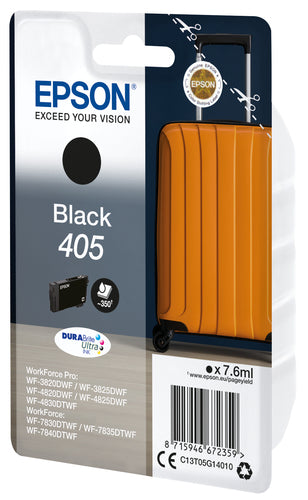 Epson 405 DURABrite Ultra Ink ink cartridge 1 pc(s) Original Standard Yield Black Epson 405 DURABrite Ultra Ink ink cartridge 1 pc(s) Original Standard Yield Black